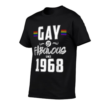 LGBT Gay & Fabulous Since 1968 50th Birthday  Graphic-printed T-Shirt