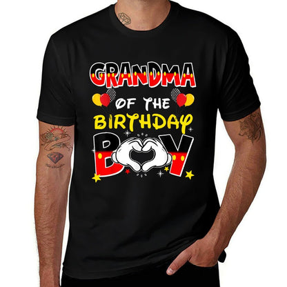 Grandma Of The Birthday Boy Family Party Decor Matching  Soft T-Shirt