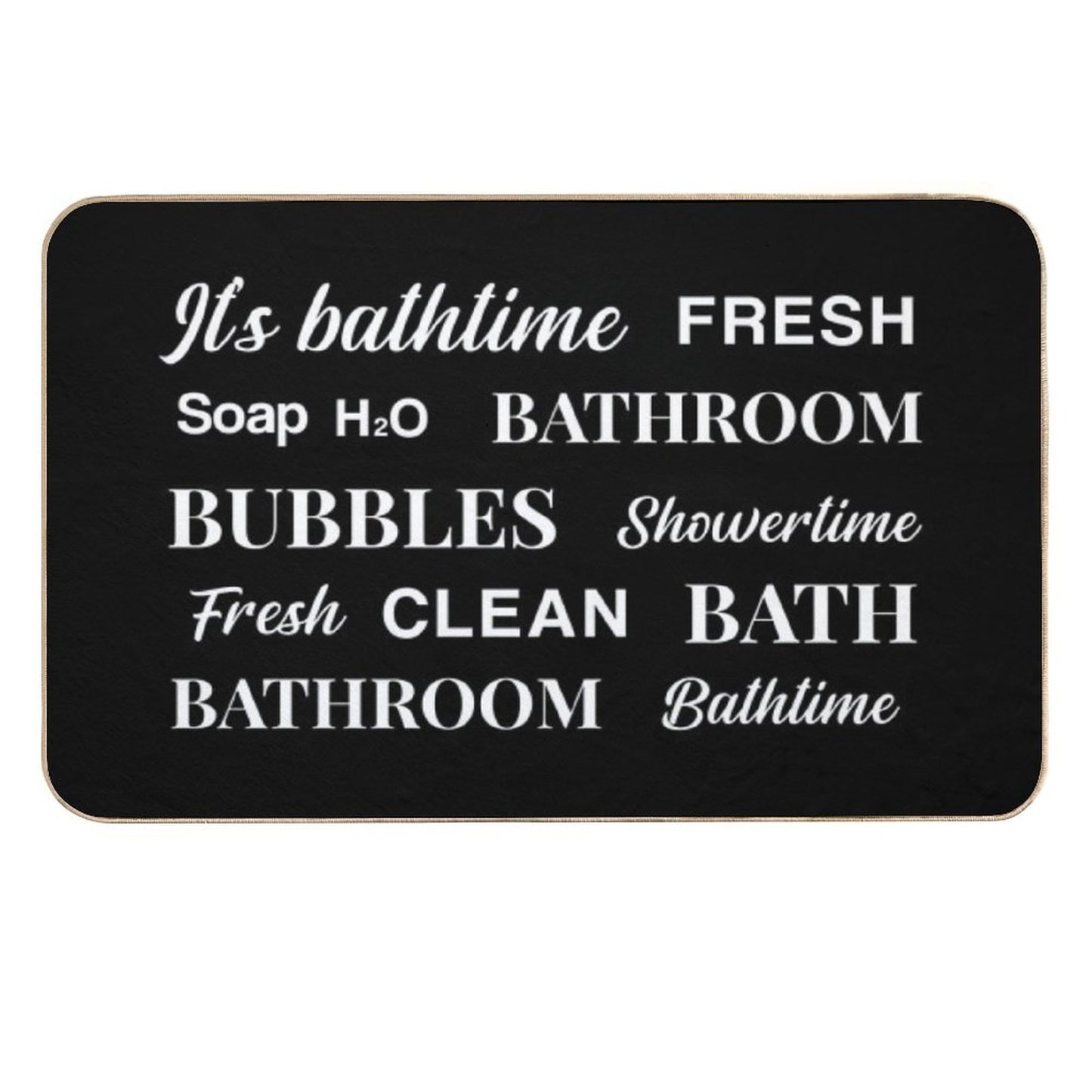 Cute Bathroom Bath Mat Design  Easy To Clean Bath Mat