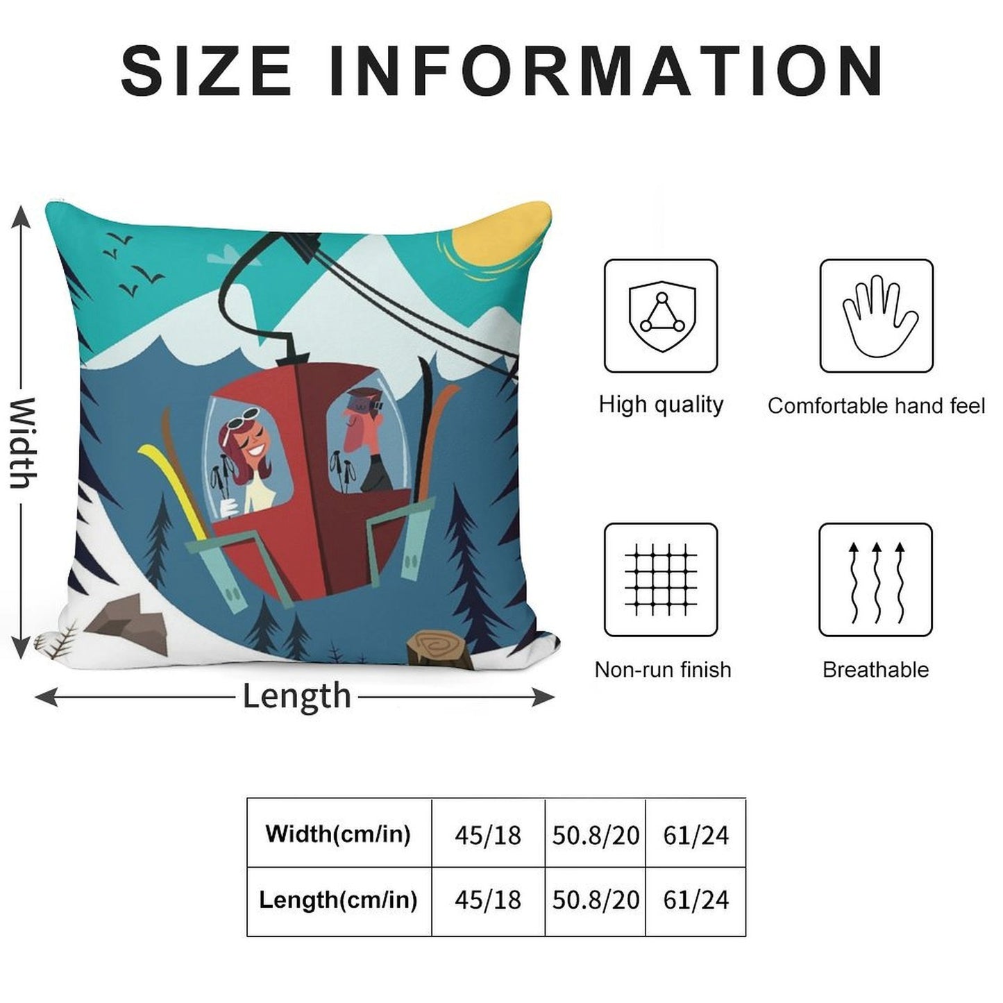 Les Arc Poster Soft Gift Ready Throw Pillow