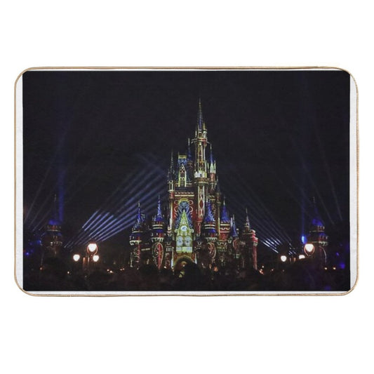 Happily Ever After Castle  Easy Maintenance Bath Mat