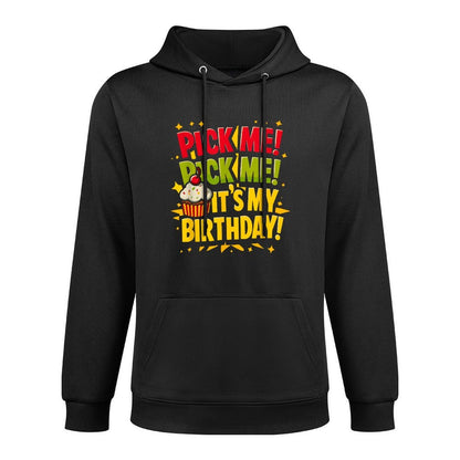 Pick Me Its My Birthday Come on Down Game Show Contestant Layering Staple Hoodie