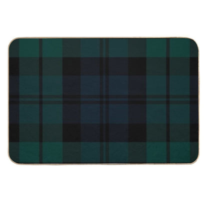 Black Watch Tartan Plaid Pattern  Multi-Purpose Bath Mat