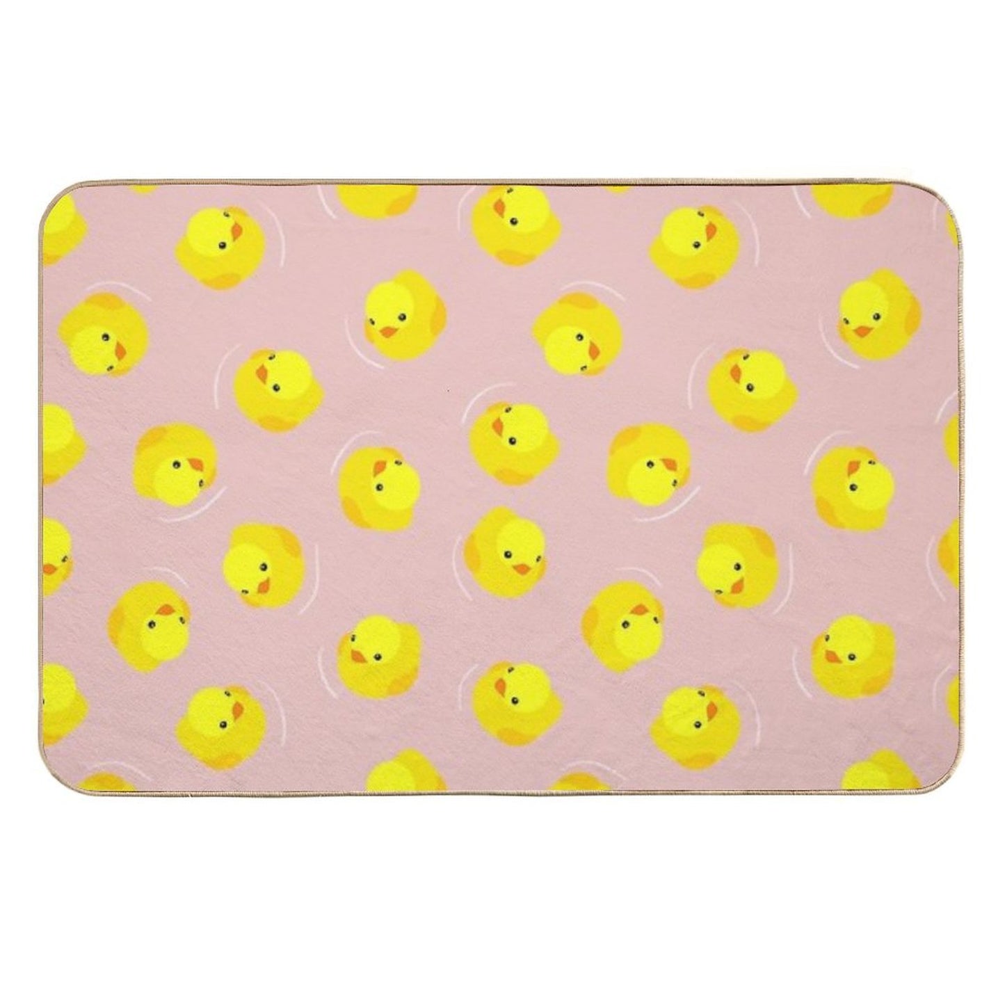 Rubber Ducks - Pink  Anti-Trip Bath Mat
