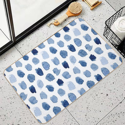 Indigo Love  Anti-Trip Bath Mat