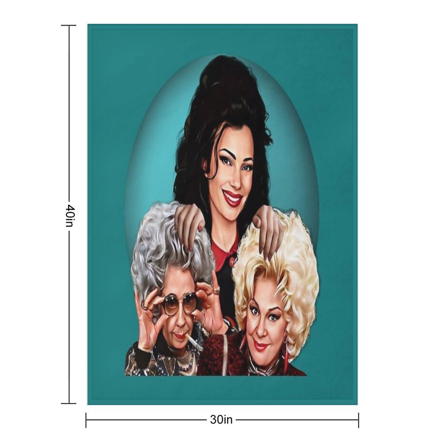 The Nanny - Yetta And Sylvia Versatility Throw Blanket