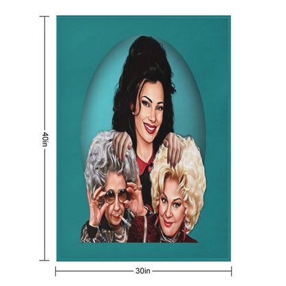 The Nanny - Yetta And Sylvia Versatility Throw Blanket
