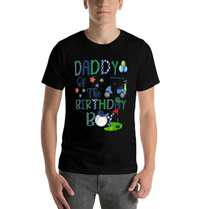 Daddy Of The Birthday Boy Hole In One Golf Lover  Eco-friendly Material T-Shirt