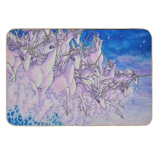 Unicorns in The Sea Part Two  Fade-Resistant Bath Mat
