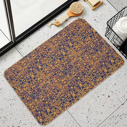 Copper Loops And Swirls Abstract  Pet-Safe Bath Mat