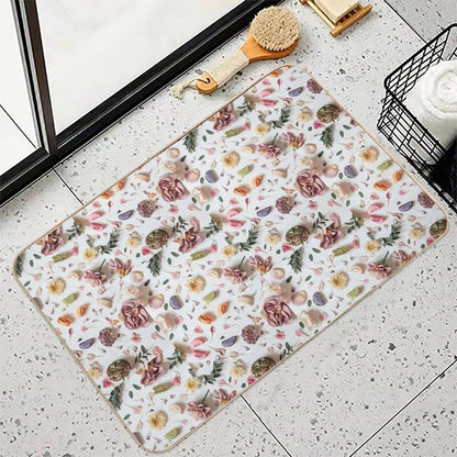 ROSE PETALMILK  Slip-Resistant Bath Mat