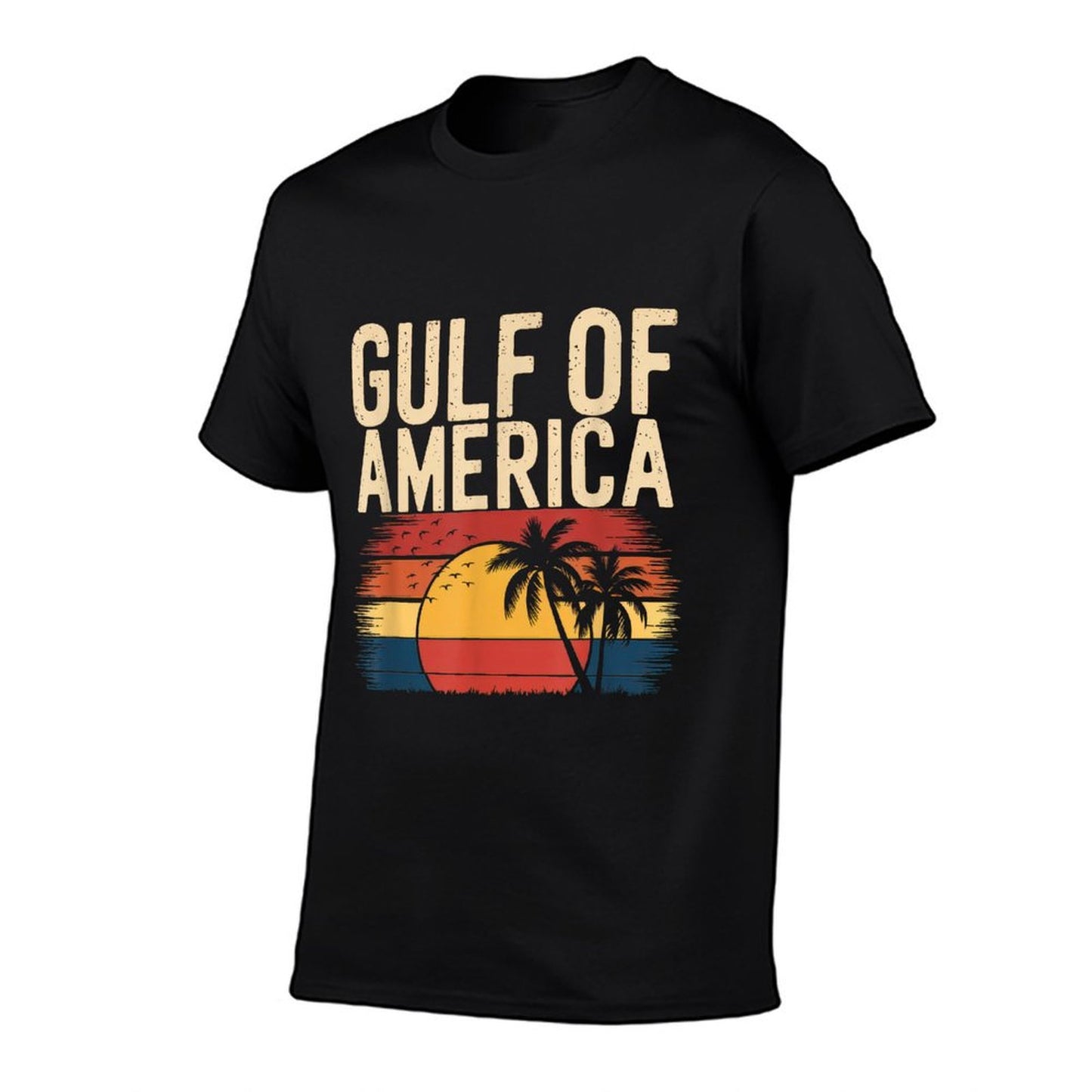 Gulf Of USA America Gift Men Women Flag Beach Trendy Pattern T-Shirt