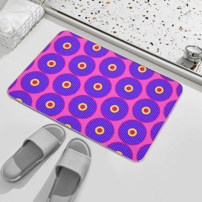 African Inspired Print  Slip-Resistant Bath Mat