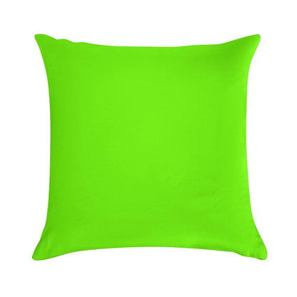 Super Bright Fluorescent Green Neon Soft Warmth Comfort Throw Pillow