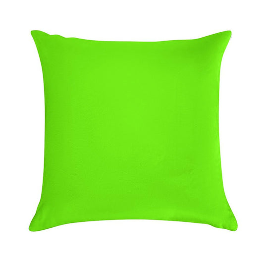Super Bright Fluorescent Green Neon Soft Warmth Comfort Throw Pillow