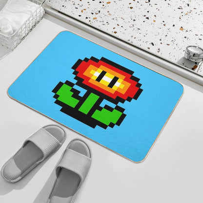 Fire Flower  Repositionable Bath Mat