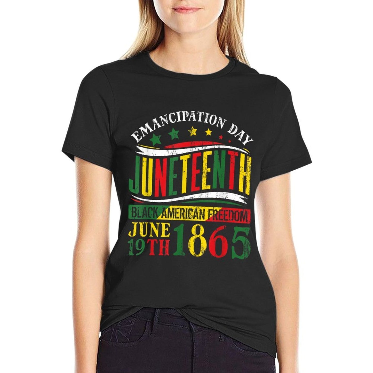 Juneteenth Black History Celebrating Black Freedom 1865  Tagless Design T-Shirt