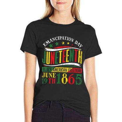 Juneteenth Black History Celebrating Black Freedom 1865  Tagless Design T-Shirt