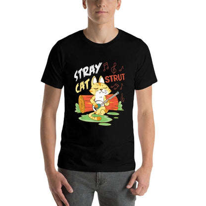 Stray Cat Strut Design For Cat And Music Lovers  Graphic-printed T-Shirt