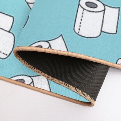 Doodle Pattern. Toilet Paper  Rapid-Drying Bath Mat