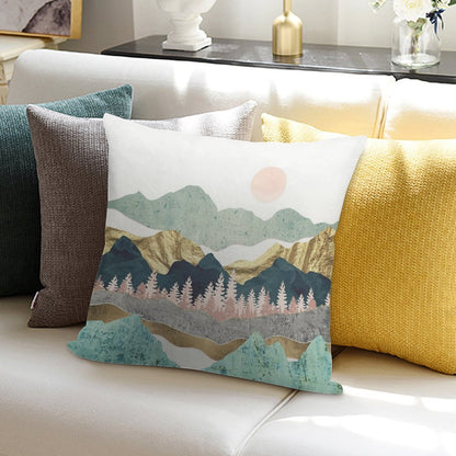 Summer Vista Soft Fade-Resistant Throw Pillow