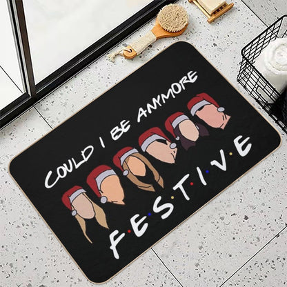 Could I Be Anymore Festive Durable Bath Mat