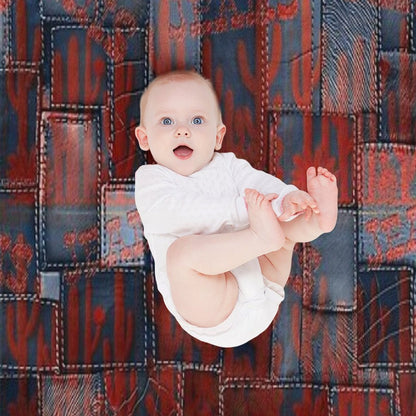 Cowboy Pattern V33 Travel-friendly Throw Blanket