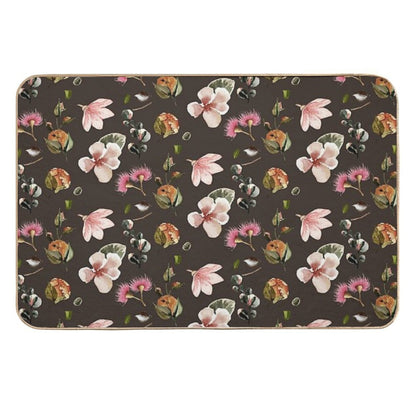 Vintage Floral Geometric Pattern  Anti-Trip Bath Mat