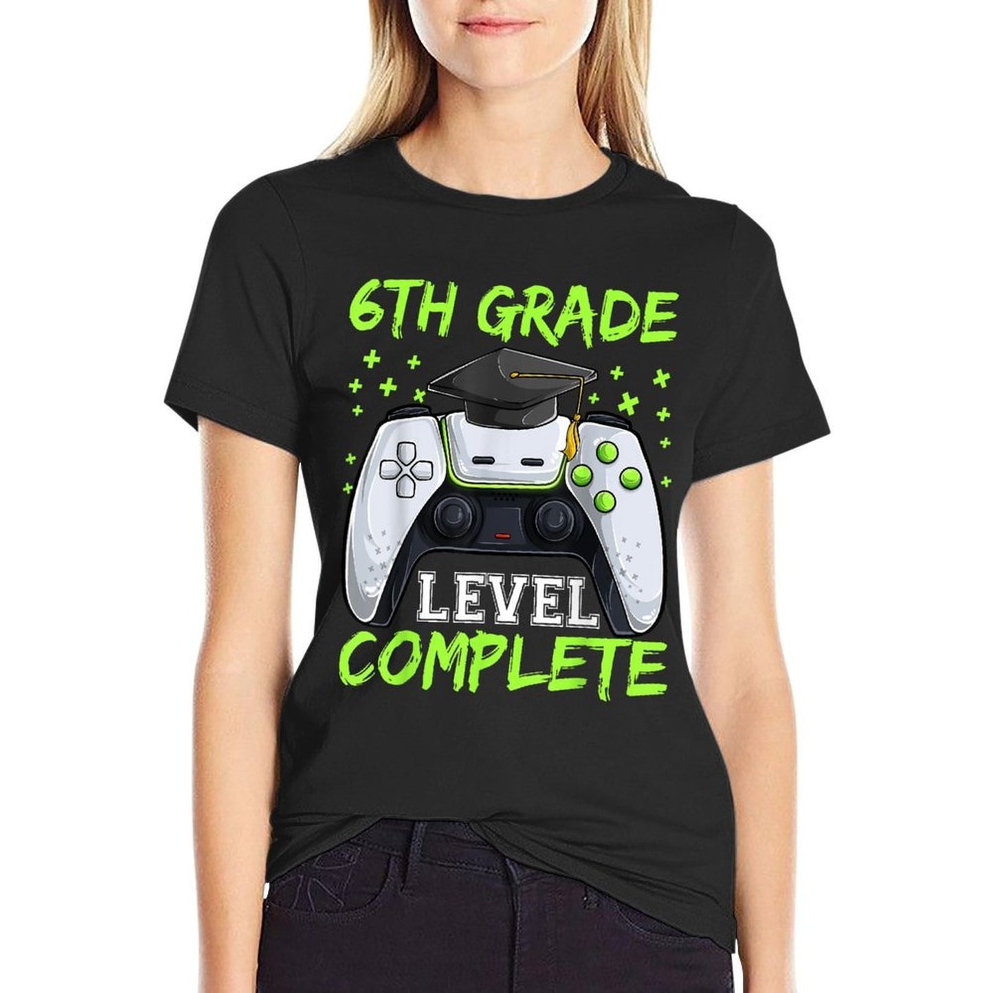 Graduation 6th Grade Level Completes, Graduate Boy  Heathered Texture T-Shirt