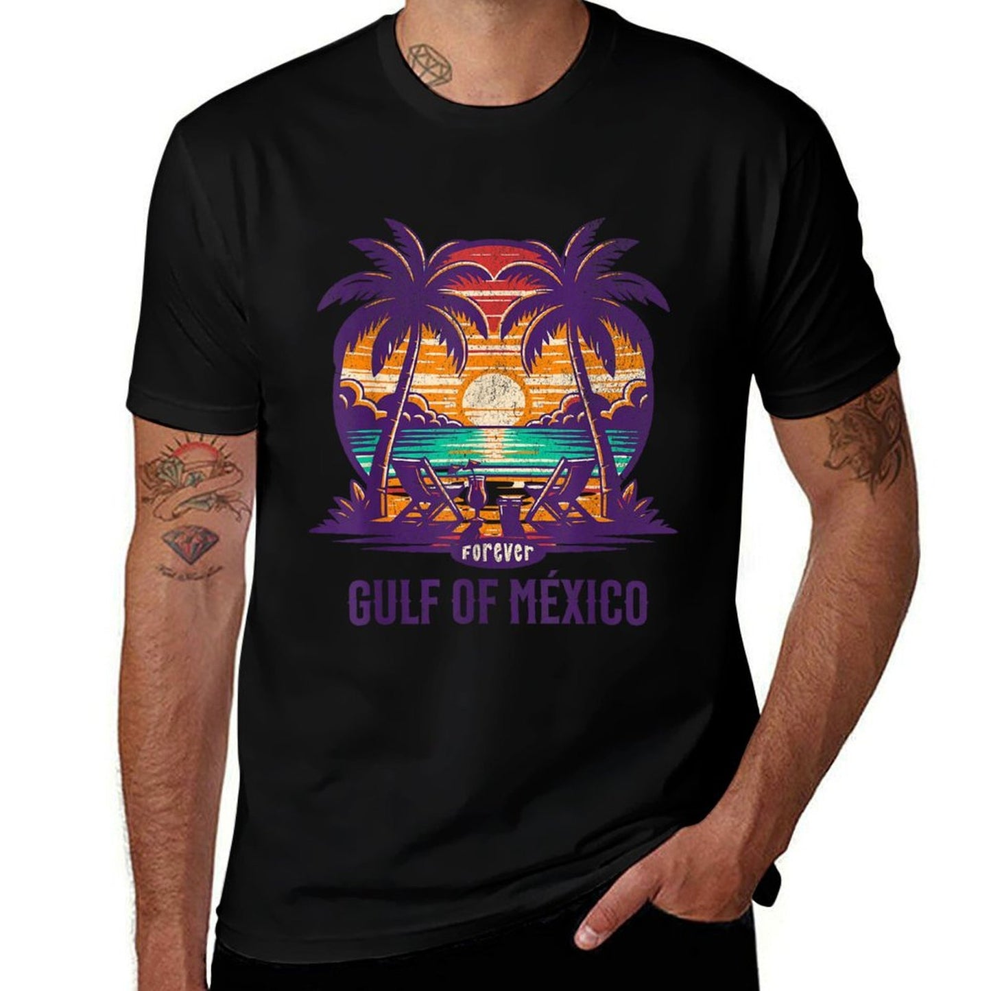 Cool Paradise Forever Gulf of Mexico - Orgullo Mexicano  Durable T-Shirt