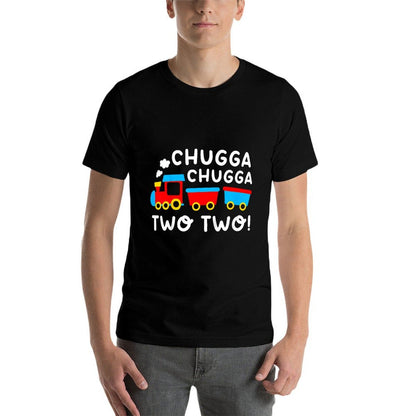 Kids 2nd Birthday Boy Train Chugga Chugga Two Two Toddler  Polyester Blend T-Shirt