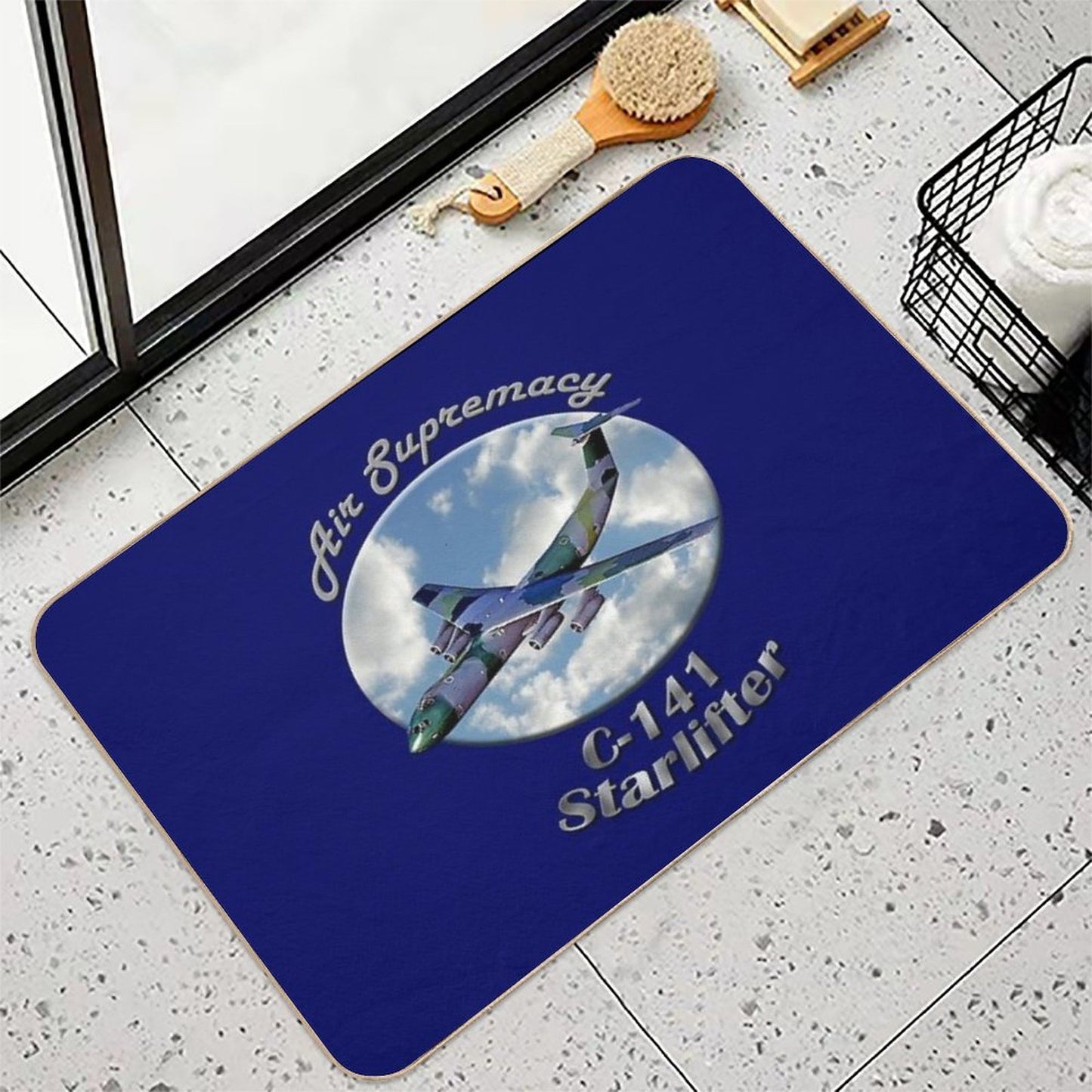 C-141 Starlifter Air Supremacy Durable Bath Mat