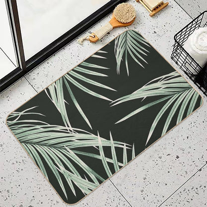 Green Palm Leaves Dream #1 #tropical #decor #art  Versatile Bath Mat