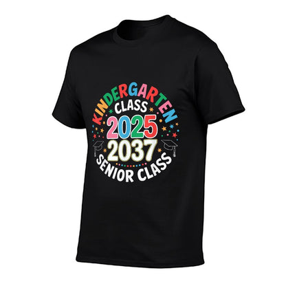 Kindergarten Graduation Class of 2025 Senior 2037 Class Summer-ready Fabric T-Shirt