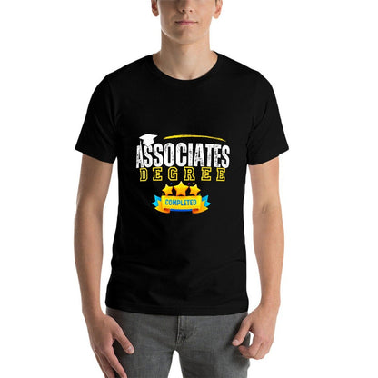 Associates Degree Graduation Senior Celebration Grad Party  Summer-ready Fabric T-Shirt
