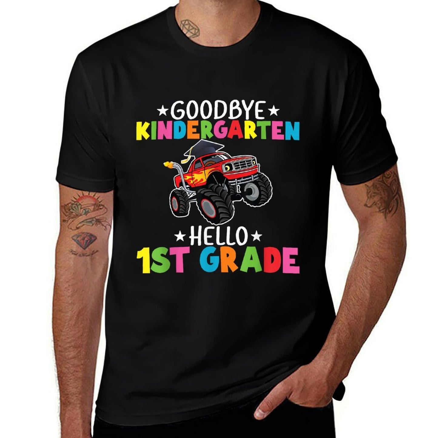 Goodbye Kindergarten Hello First Grade Graduation Boy Comfortable T-Shirt