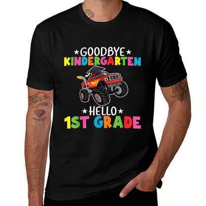 Goodbye Kindergarten Hello First Grade Graduation Boy Comfortable T-Shirt