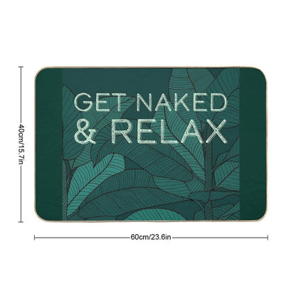 Get Naked & Relax  Rapid-Drying Bath Mat