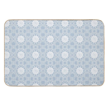Doily - Grey Blue Durable Bath Mat