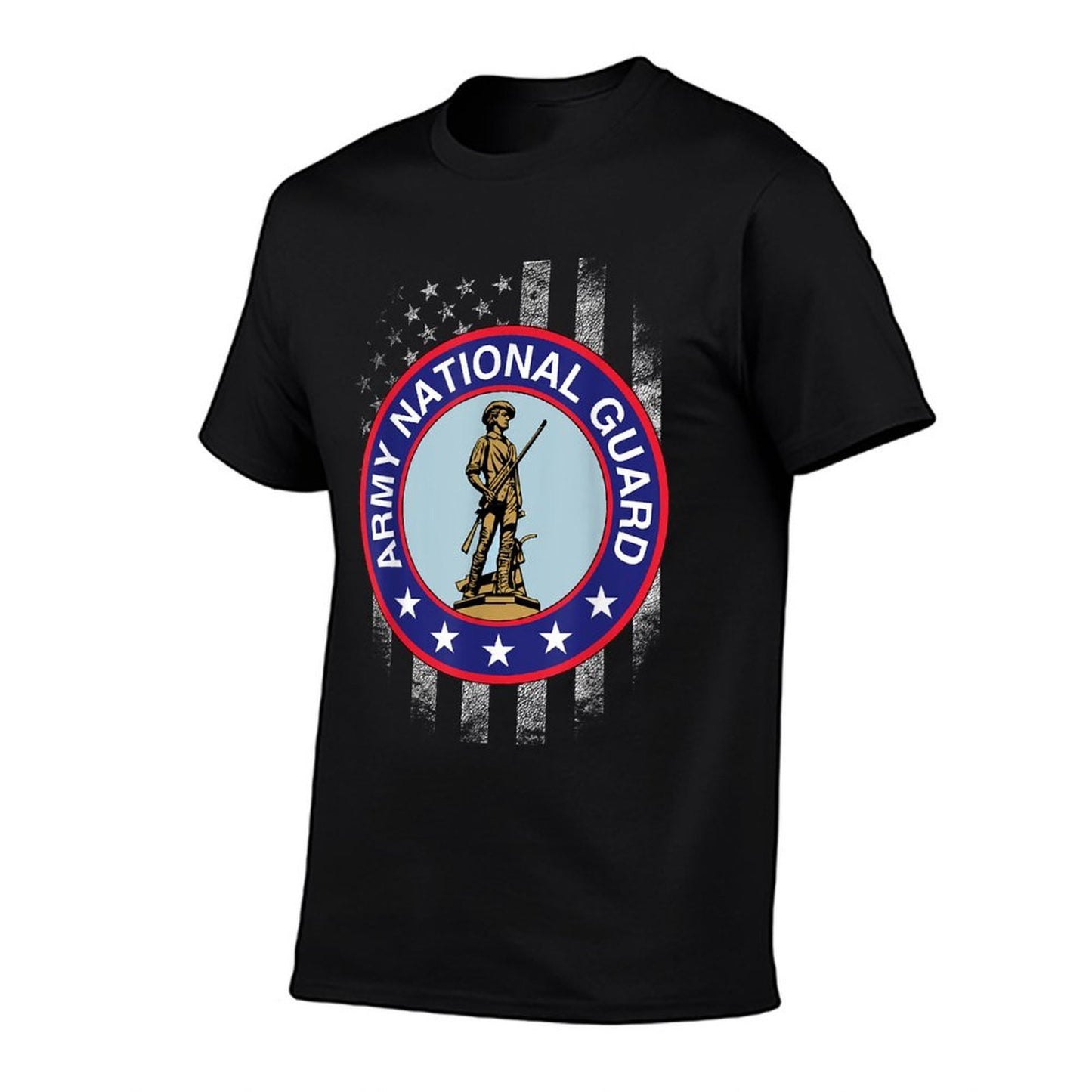 Proud Army National Guard USA Heart US Veteran  Soft T-Shirt