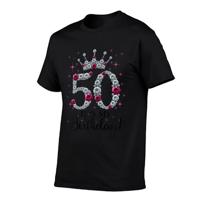 50 Years Old It&#39;s My Birthday Women 50th Birthday Funny  Lightweight T-Shirt