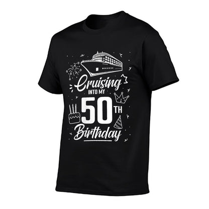 Womens Cruising Into My 50th Birthday Cruise 50 Years Old Birthday  Quick-drying T-Shirt