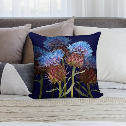 Scottish Thistle Soft Bedroom Essential Throw Pillow
