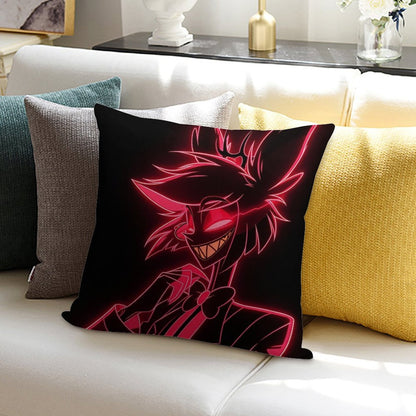 Neon Alastor Soft Multiple Sizes Throw Pillow