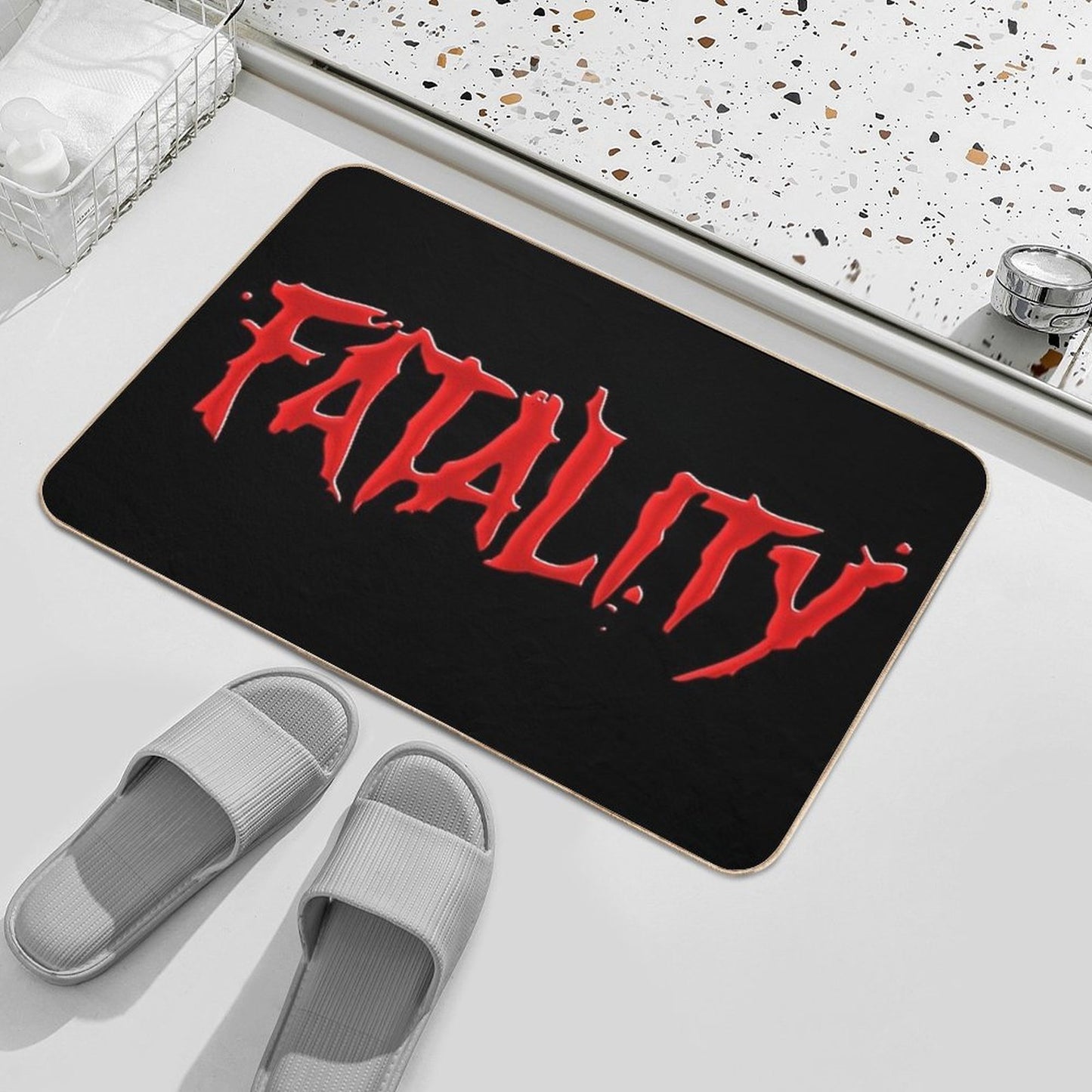 Mortal Kombat FATALITY  Dirt-Trapping Bath Mat