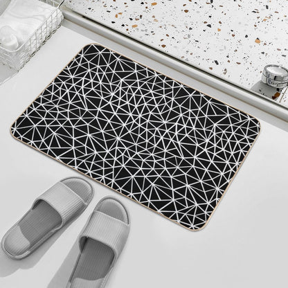 Shattered Black  Eco-Friendly Bath Mat