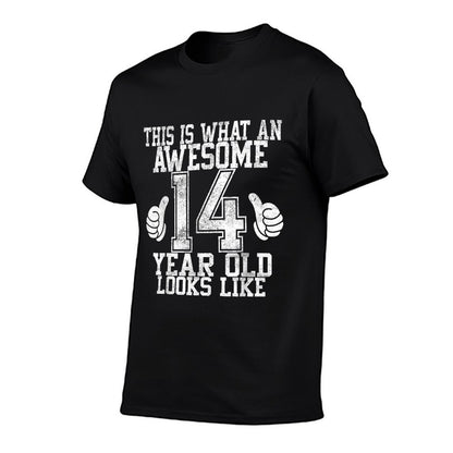 This Is What An Awesome 14 Year Old Looks Like 14th Birthday  Breathable T-Shirt