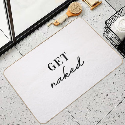 Get Naked Artwork  Long-Lasting Bath Mat