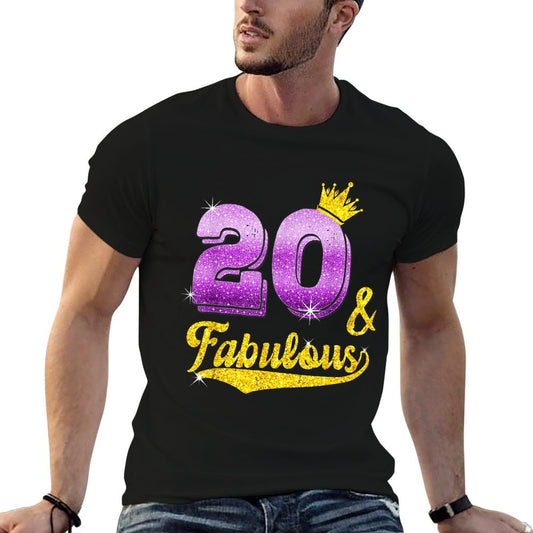 20 And Fabulous - 20 Years Old Gift - 20th Birthday  Quick-drying T-Shirt