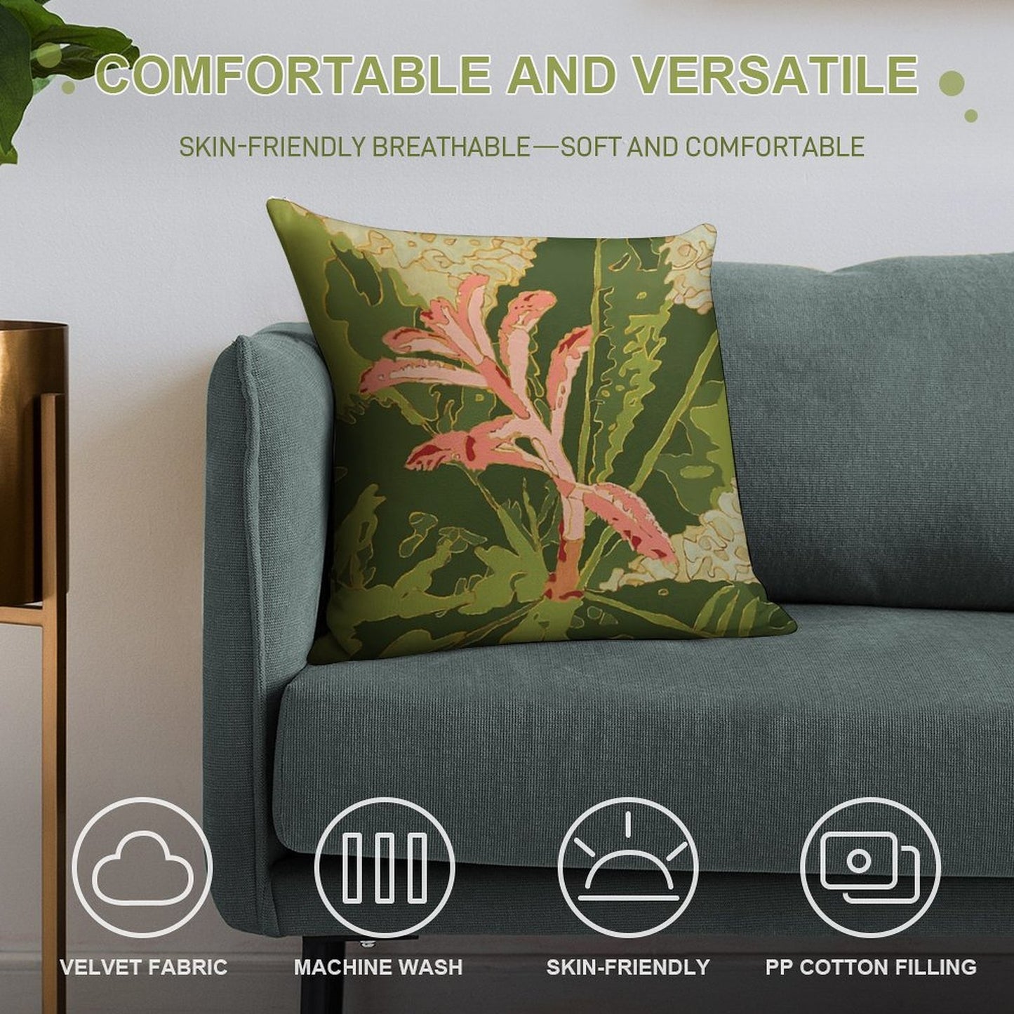 Swamp Banksia New Growth Soft Home Decor Throw Pillow